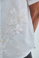 Taj Co-Linen Embroidered Men’s Applique Half Sleeves Shirt