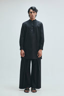 Kohl Co-Linen Men's Pleated Yoke Kurta