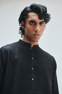Kohl Co-Linen Men's Pleated Yoke Kurta