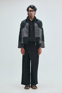 Linen Kantha Men’s Applique Panelled Jacket
