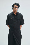 Kohl Co-Linen Men's Flap Pocket Shirt