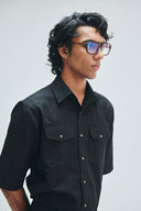 Kohl Co-Linen Men's Flap Pocket Shirt