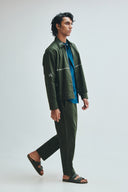 Pine Co-Linen Men's Track Jacket