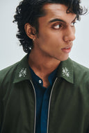 Pine Co-Linen Men's Track Jacket