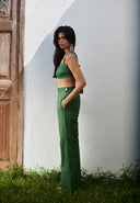 Thyme Co-Linen Bell Bottom Pants On Sale