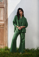 Thyme Co-Linen Bell Bottom Pants On Sale