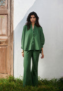 Thyme Co-Linen Dolman Shirt On Sale