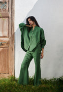Thyme Co-Linen Dolman Shirt On Sale