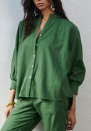 Thyme Co-Linen Dolman Shirt Set