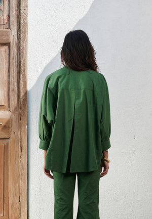 Thyme Co-Linen Dolman Shirt