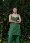 Thyme Co-Linen Slip Kurta Set On Sale