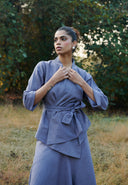 Dusk Co-Linen Wrap Jacket On Sale