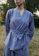 Dusk Co-Linen Wrap Jacket On Sale