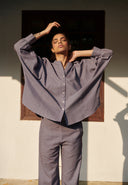 Dusk Co-Linen Dolman Shirt On Sale