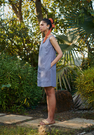 Dusk Co-Linen Shift Dress