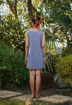 Dusk Co-Linen Shift Dress