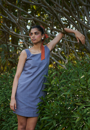 Dusk Co-Linen Shift Dress