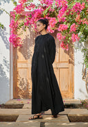 Carbon Co-Linen Three Tiered Dress On Sale