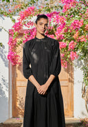 Carbon Co-Linen Three Tiered Dress On Sale