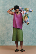 Berry Linen Men's Woven Vest - Sale