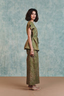 Blot Co-Linen Sleeveless Wrap Blazer Set