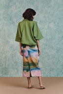 Prism Co-Linen Midi Skirt