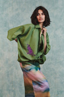 Prism Co-Linen Midi Skirt