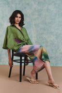 Prism Co-Linen Midi Skirt