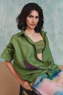 Prism Co-Linen Midi Skirt