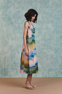 Prism Co-Linen Panelled Dress