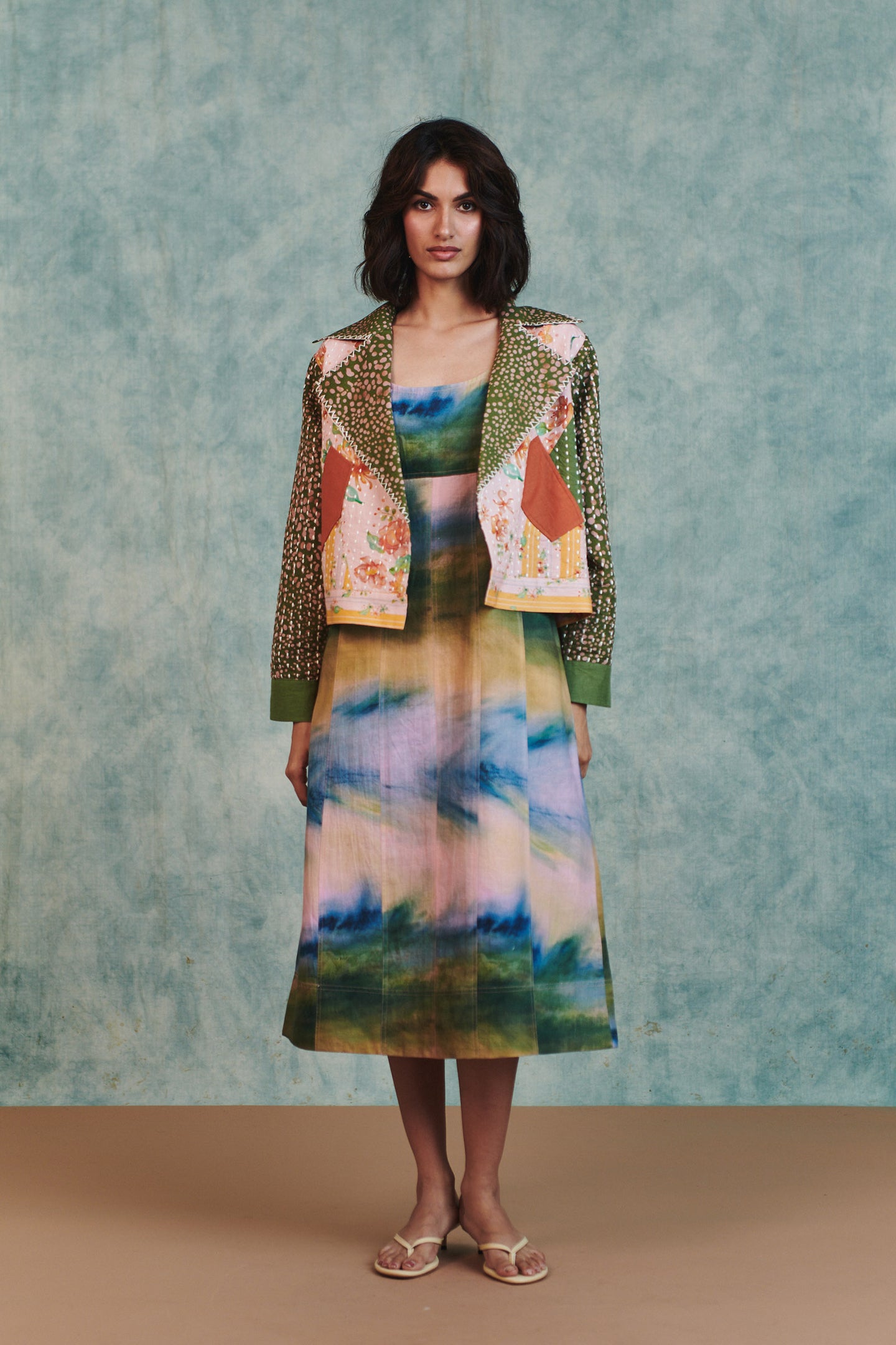 Blot Co-linen Kantha Bolero Jacket thumbnail 2