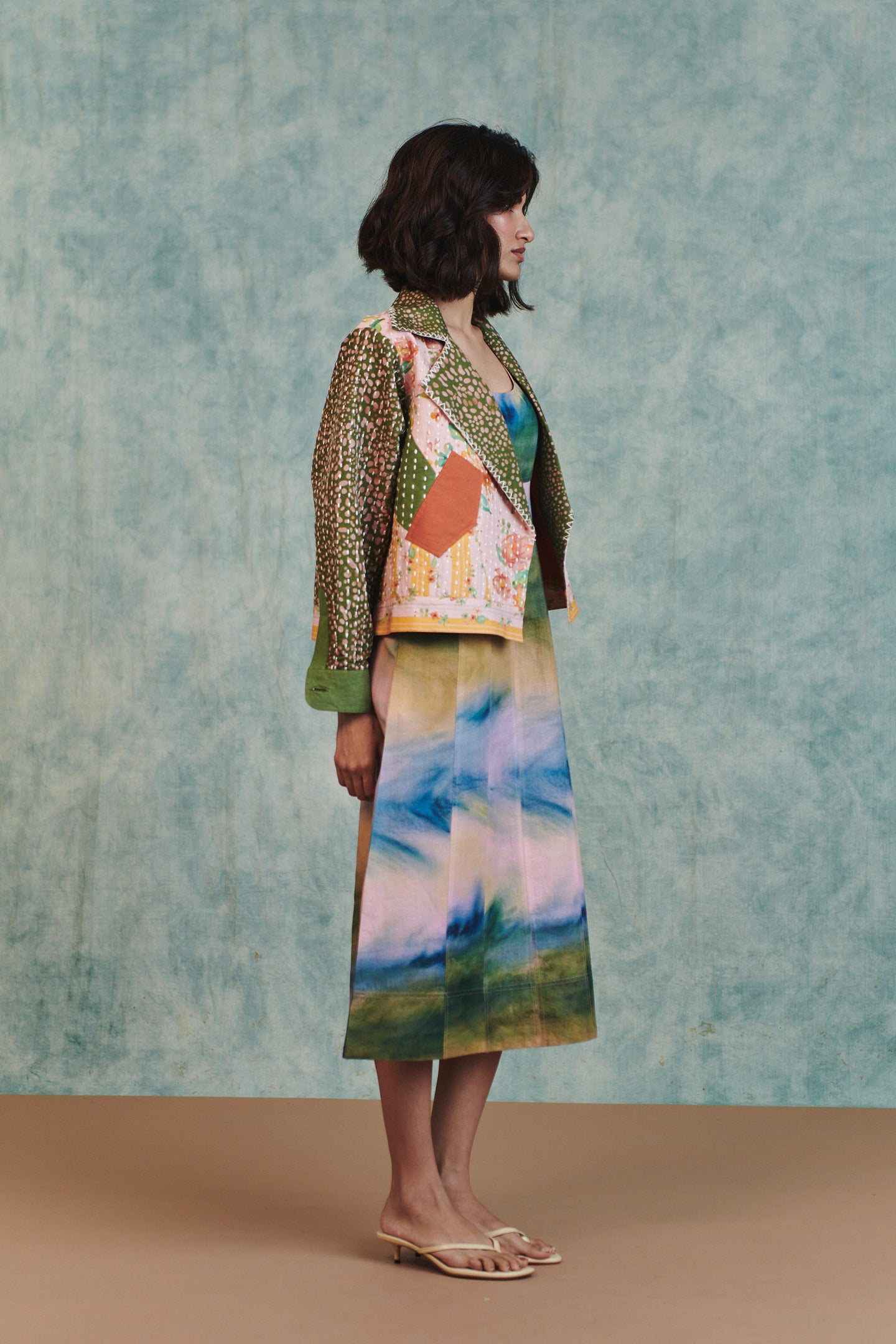 Blot Co-linen Kantha Bolero Jacket thumbnail 3