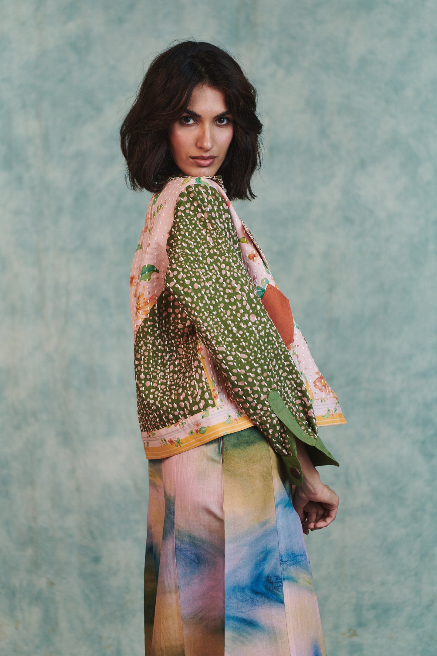 Blot Co-linen Kantha Bolero Jacket thumbnail 4
