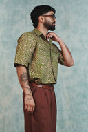 Chocolate Linen Men's Baggy Pants