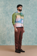 Prism Co-Linen Men's Nehru Jacket