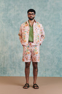 Flora Co-Linen Men's Trucker Jacket Set