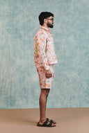 Flora Co-Linen Men's Trucker Jacket Set