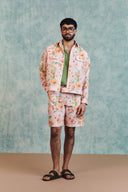 Flora Co-Linen Men's Trucker Jacket Set