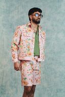 Flora Co-Linen Men's Trucker Jacket Set