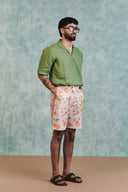 Moss Linen Men's Popover Shirt - Sale
