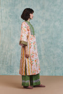 Flora Co-Linen Embroidered Multi-Panelled Kurta Set