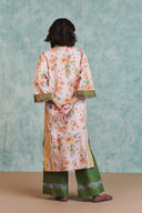 Flora Co-Linen Embroidered Multi-Panelled Kurta Set