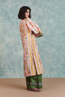 Flora Co-Linen Embroidered Multi-Panelled Kurta Set