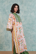 Flora Co-Linen Embroidered Multi-Panelled Kurta Set