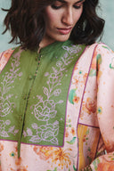 Flora Co-Linen Embroidered Multi-Panelled Kurta Set