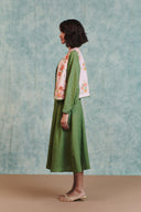 Flora Co-Linen Embroidered Rounded Waistcoat