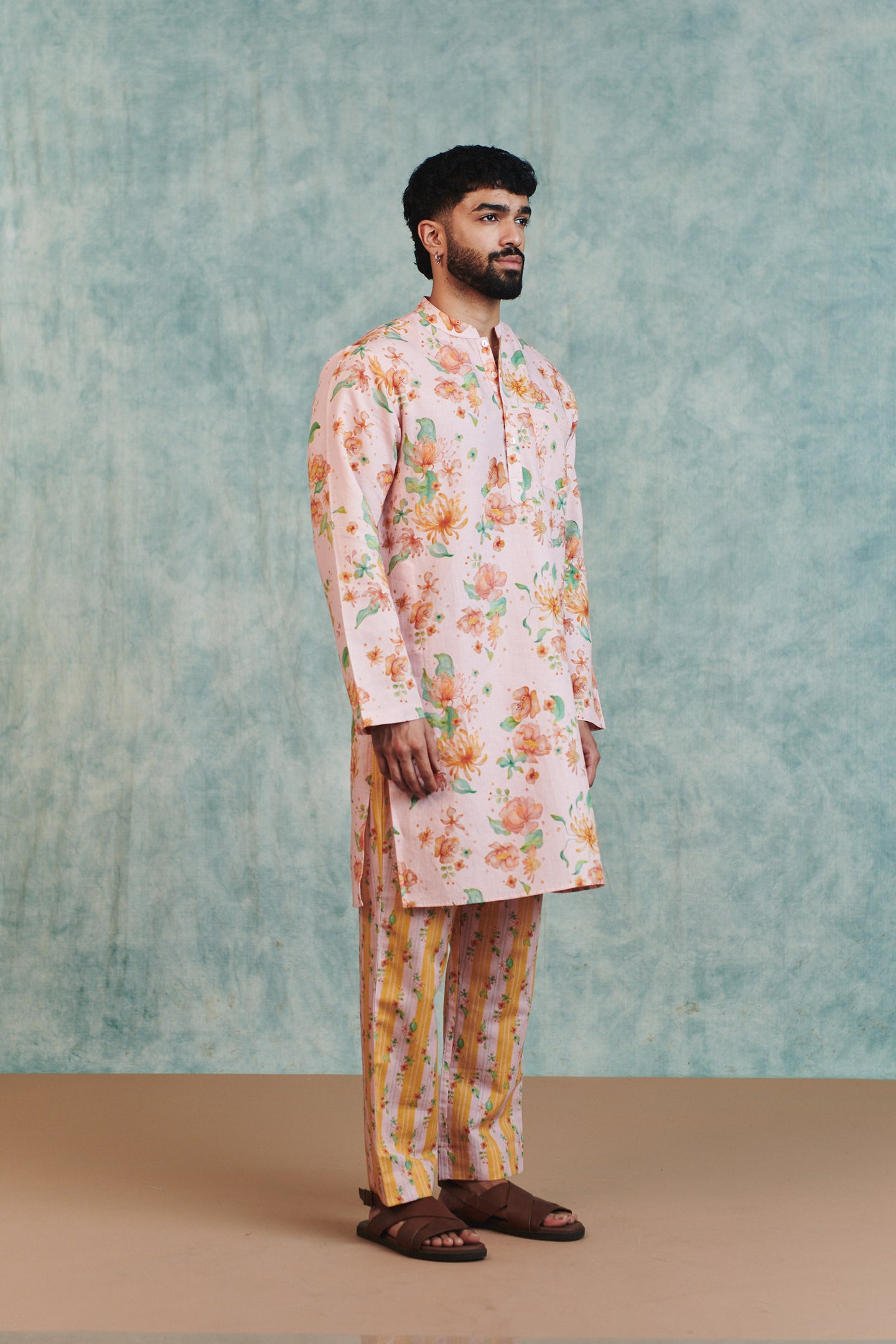 Flora Co-Linen Men's Classic Kurta Set thumbnail 3