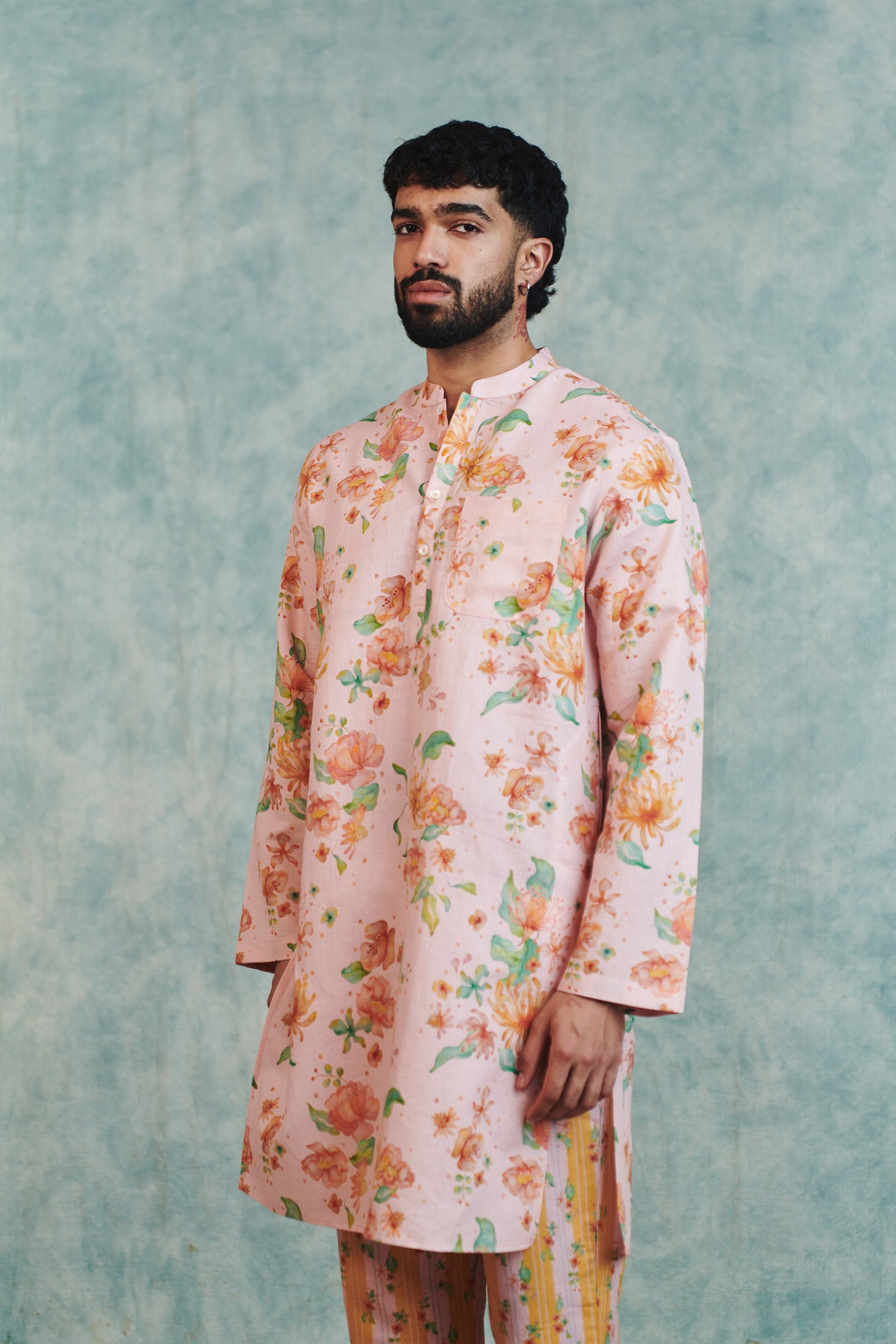 Flora Co-Linen Men's Classic Kurta Set thumbnail 2