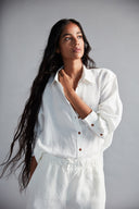 Taj Co-Linen Oversized Shirt - Sale