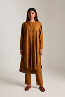 Olive Co-Linen Slim Pants - Sale